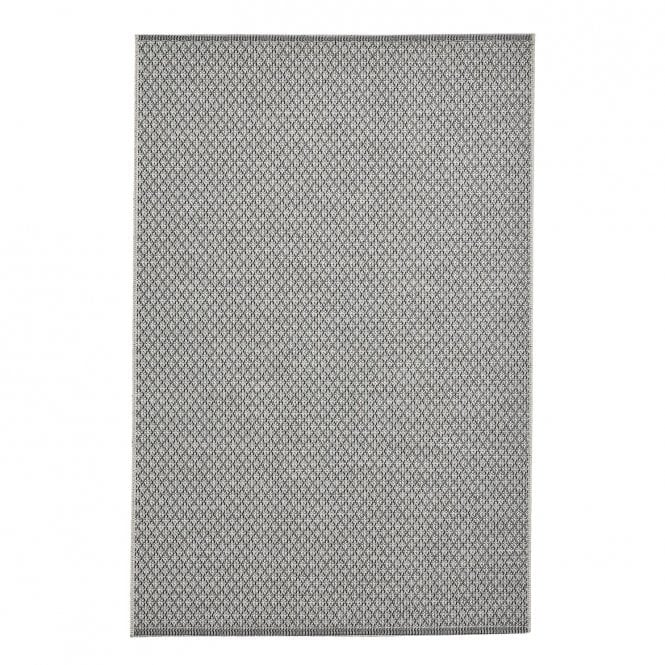 Stitch 9683 Ivory Black Outdoor Rug