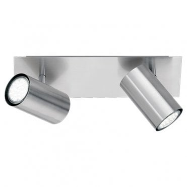 Tansley 2 Light Metallic Spotlight