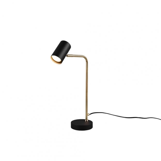 Tansley Brass & White Table Lamp