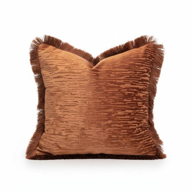 Terracotta Fringed Velv Fibre Fill