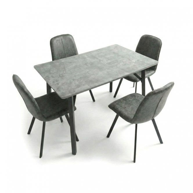Trieste 120cm Rectangular Table & 4 Chairs