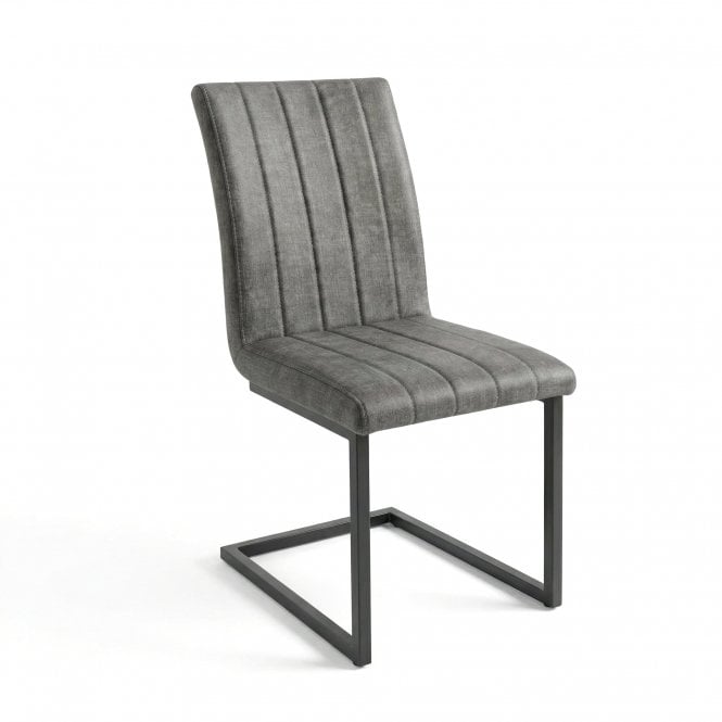 Urban Concrete Retro Stitch Dining Chair Graphite