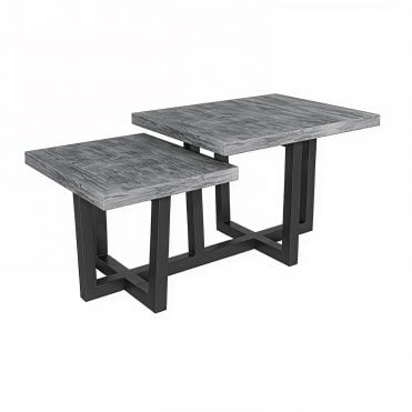 Urban Concrete Two Tier Coffee Table