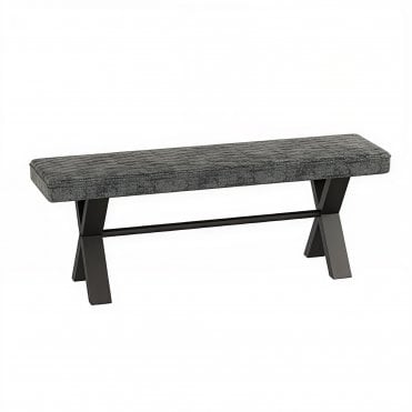 Urban Concrete Upholstered Bench