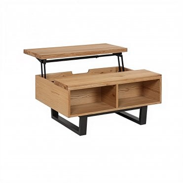 Urban Oak Laptop Storage Coffee Table