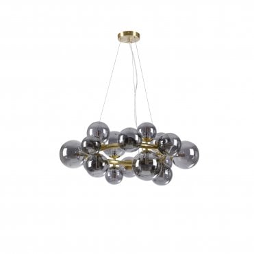 Valery 16 Light Pendant Smoke