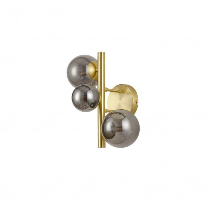 Valery 3 Light Wall Light Smoke