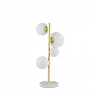 Valery 4 Light Table Lamp Opal