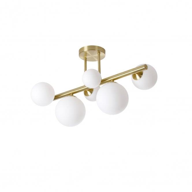 Valery 6 Light Flush Opal