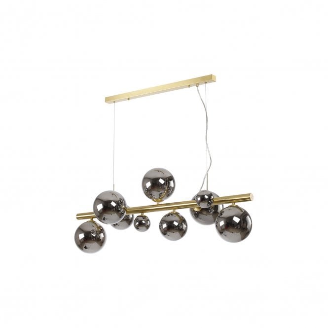 Valery 9 Light Breakfast Bar Chrome