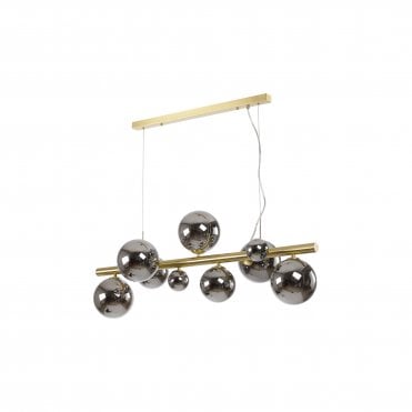 Valery 9 Light Breakfast Bar Chrome