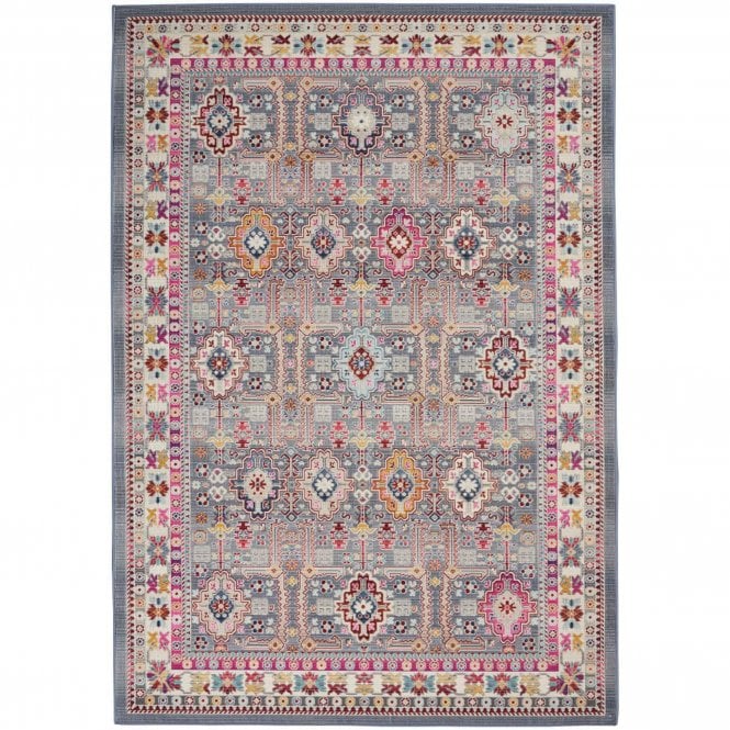 Vintage Kashan Grey/Multicolor
