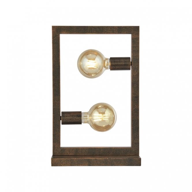 Wasdale 2Lt Table Lamp Rustic Brown
