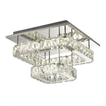 Windsor 2 Tier Led Flush Chrome