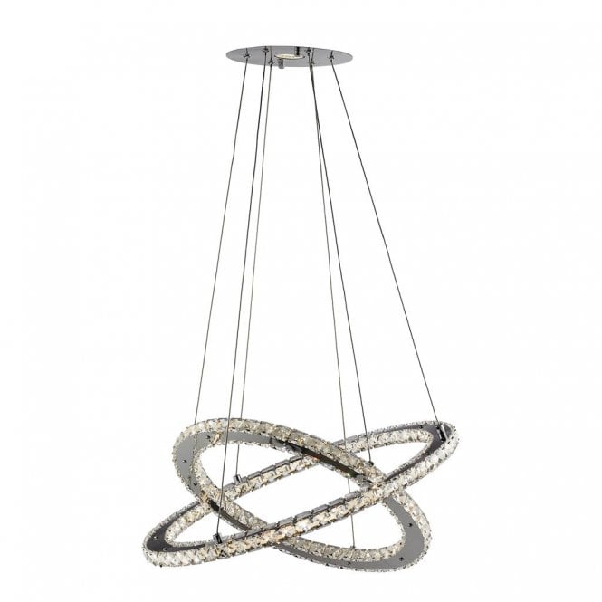 Windsor 2Lt Led Ring Pendant Chrome