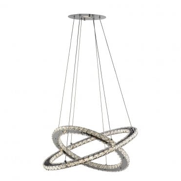 Windsor 2Lt Led Ring Pendant Chrome